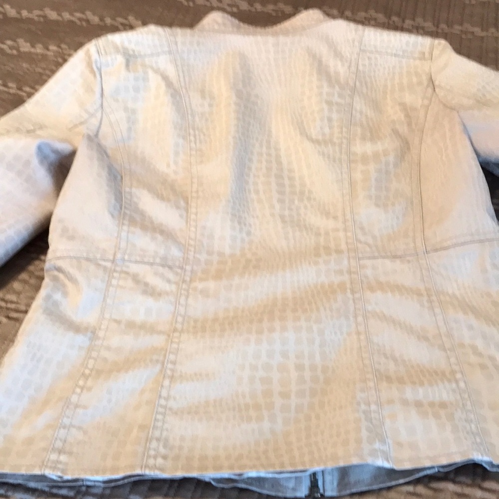 Multiples Jacket, Tan With Many Zippers, Size S - image 6